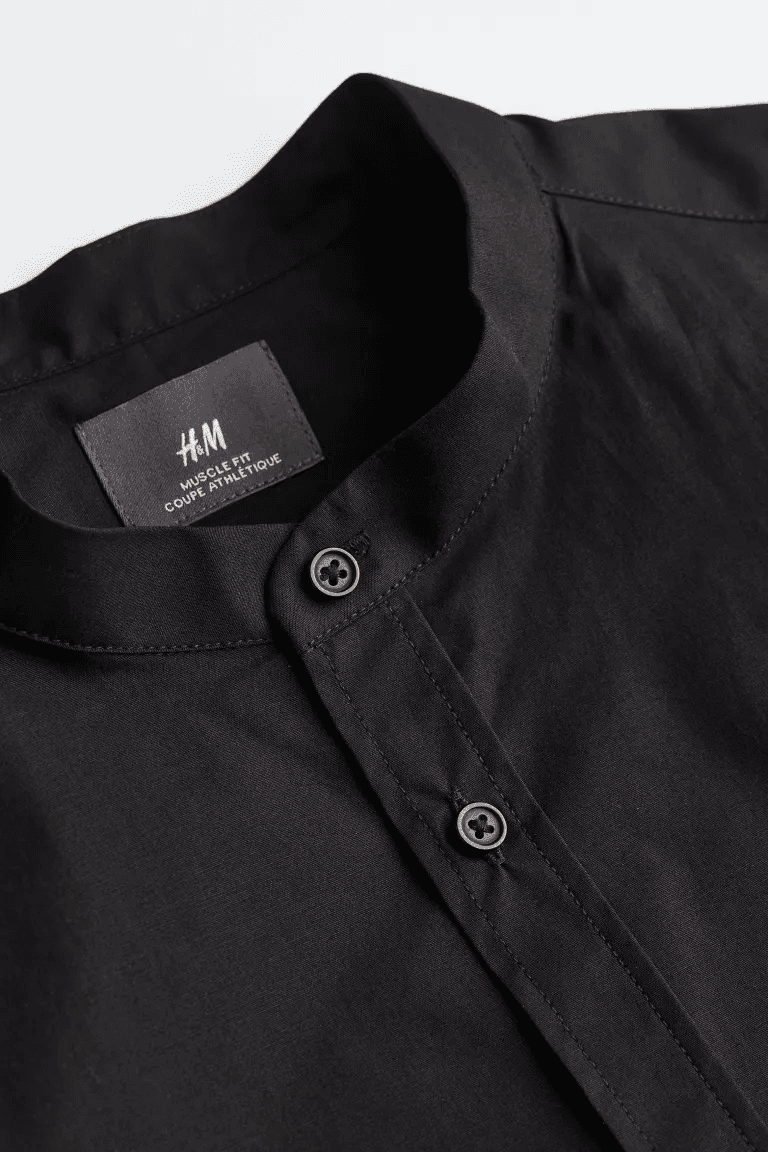 Camisa cuello chino H&M