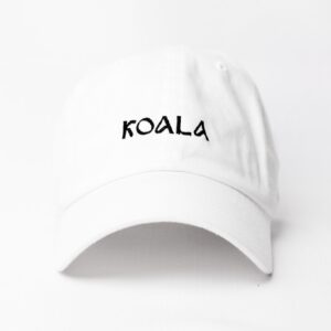 Koala white embroidered cap