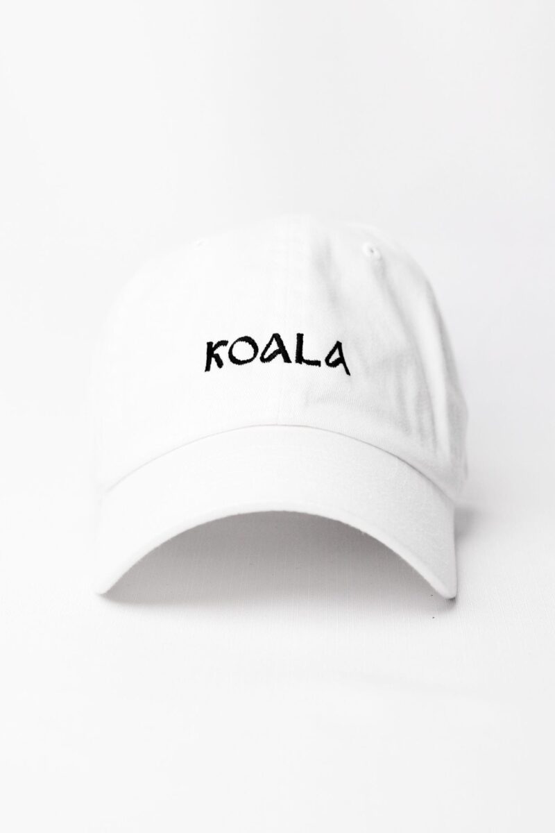 Koala white embroidered cap