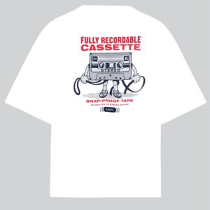 Cassete Blanco Vintage Oversized Koala