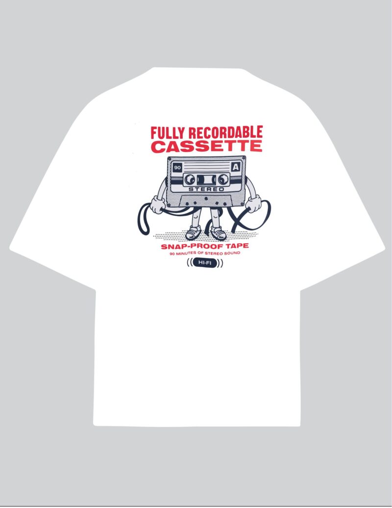 Cassete Blanco Vintage Oversized Koala