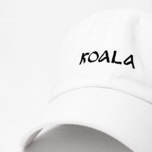 Koala white embroidered cap