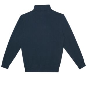 Abrigo Premium Azul Marino Con Medio Cierre