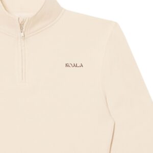 Abrigo Premium Beige Con Medio Cierre