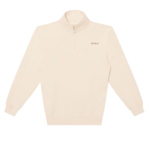 Abrigo Premium Beige Con Medio Cierre