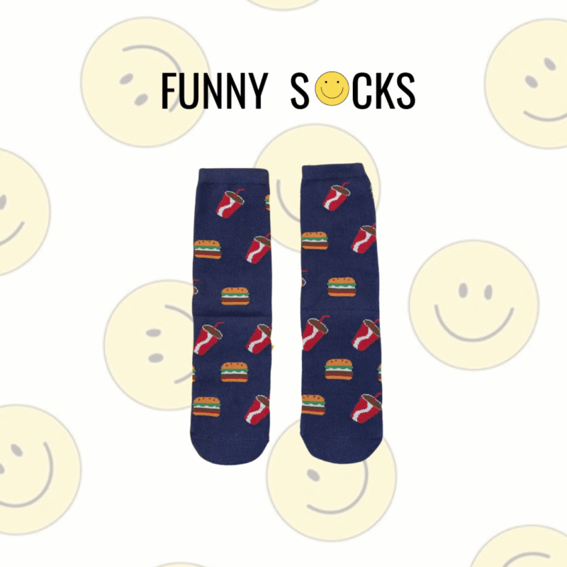 Burgers and coke | Funny Socks