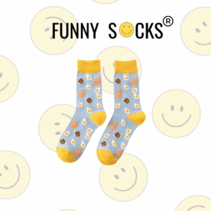 Eggs and toast | Funny Socks