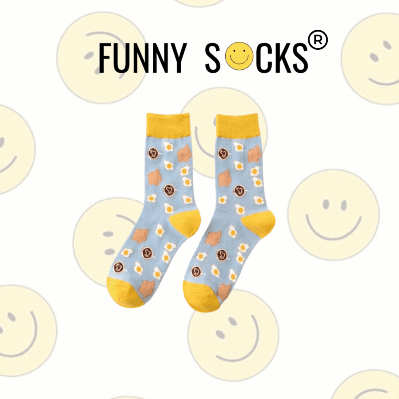 Eggs and toast | Funny Socks