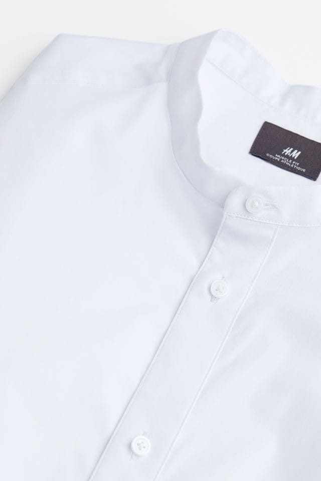 Camisa cuello chino H&M