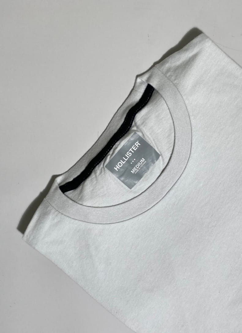 Camiseta lisa manga larga