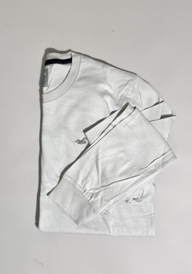 Camiseta lisa manga larga