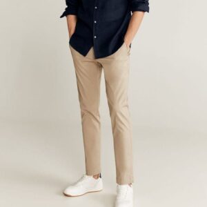 Pantalones chinos crema