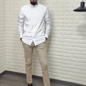 Camisa cuello chino H&M