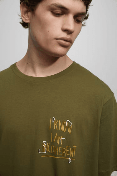 Camiseta oversized P&B