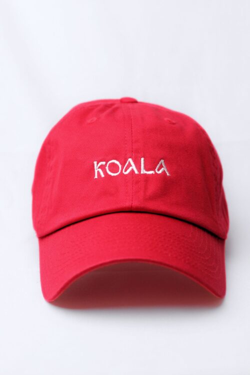 Red koala cap