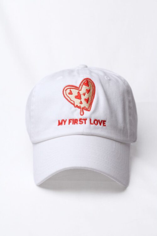 My first love embroidered koala cap