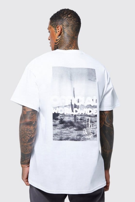 Camiseta oversized MAN