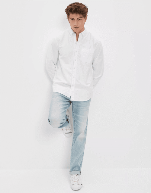 Camisa oxford con botones AE