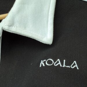 Polo Negro Bordado Koala