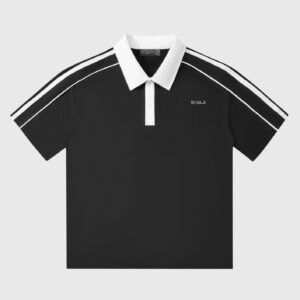 Polo Negro Bordado Koala