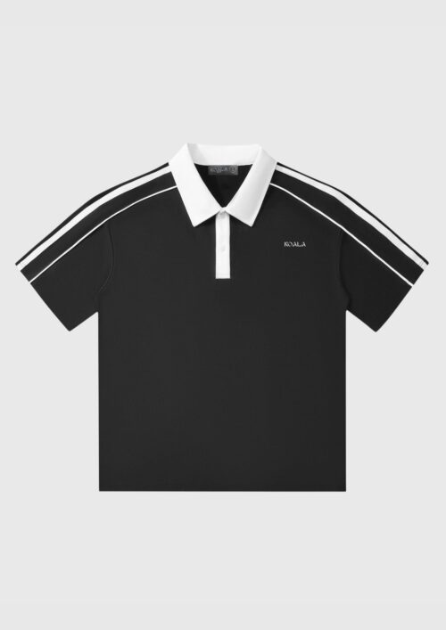 POL-NEG-BOR Polo Negro Bordado Koala