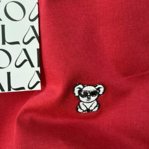 Icon Rojo Cherry Bordado Clásica Premium Oversized Koala