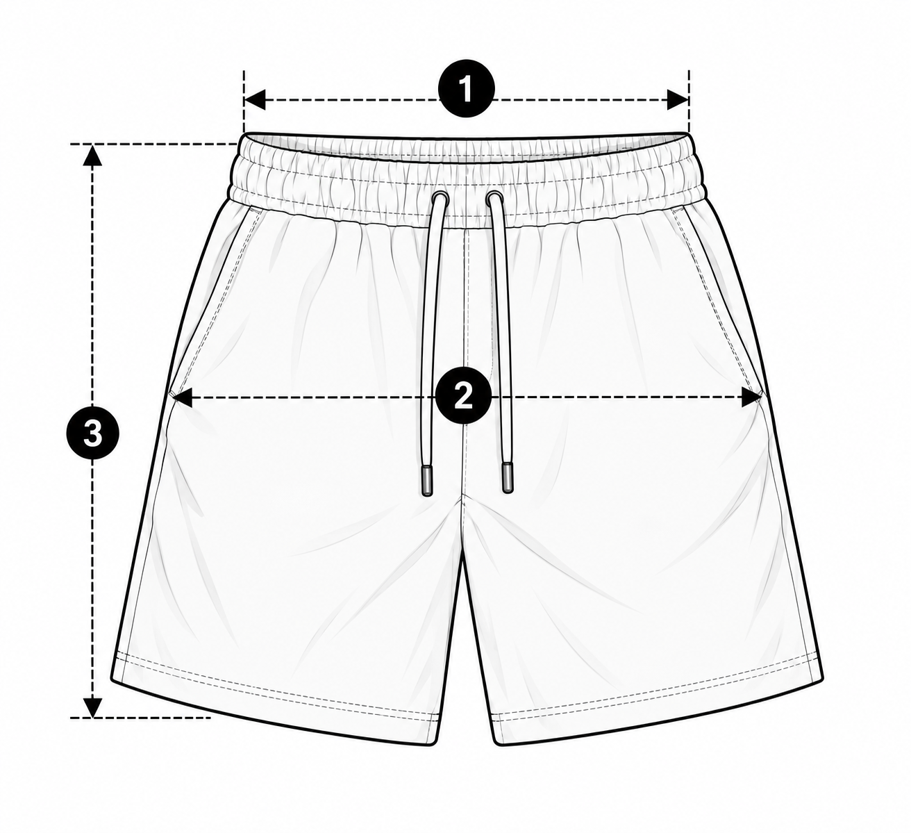 Guía de tallas - Shorts 1 Shorts medidas