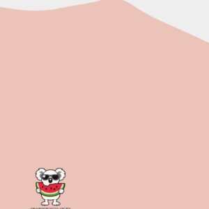 Watermelon Rosado Vintage Oversized Koala